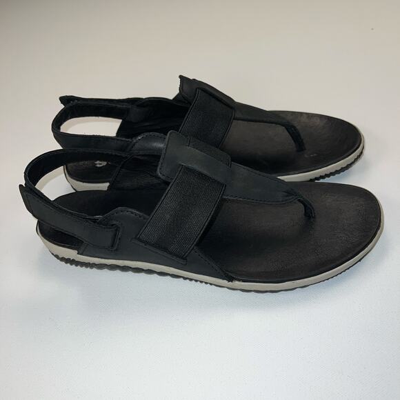 Sorel Women's Out N About Plus Thong Sandals with Ankle Strap Black Size 8 - Picture 10 of 10